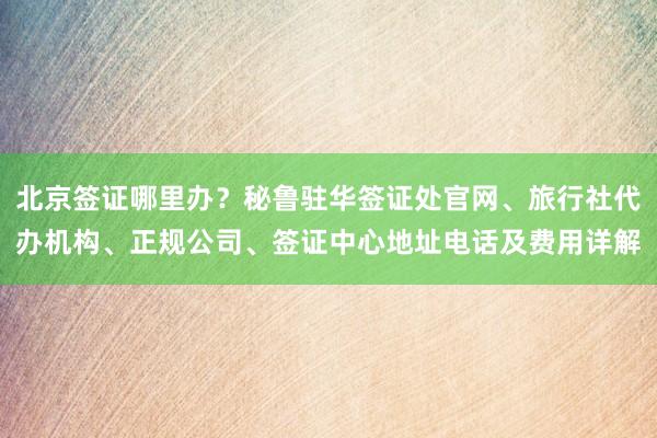北京签证哪里办？秘鲁驻华签证处官网、旅行社代办机构、正规公司、签证中心地址电话及费用详解